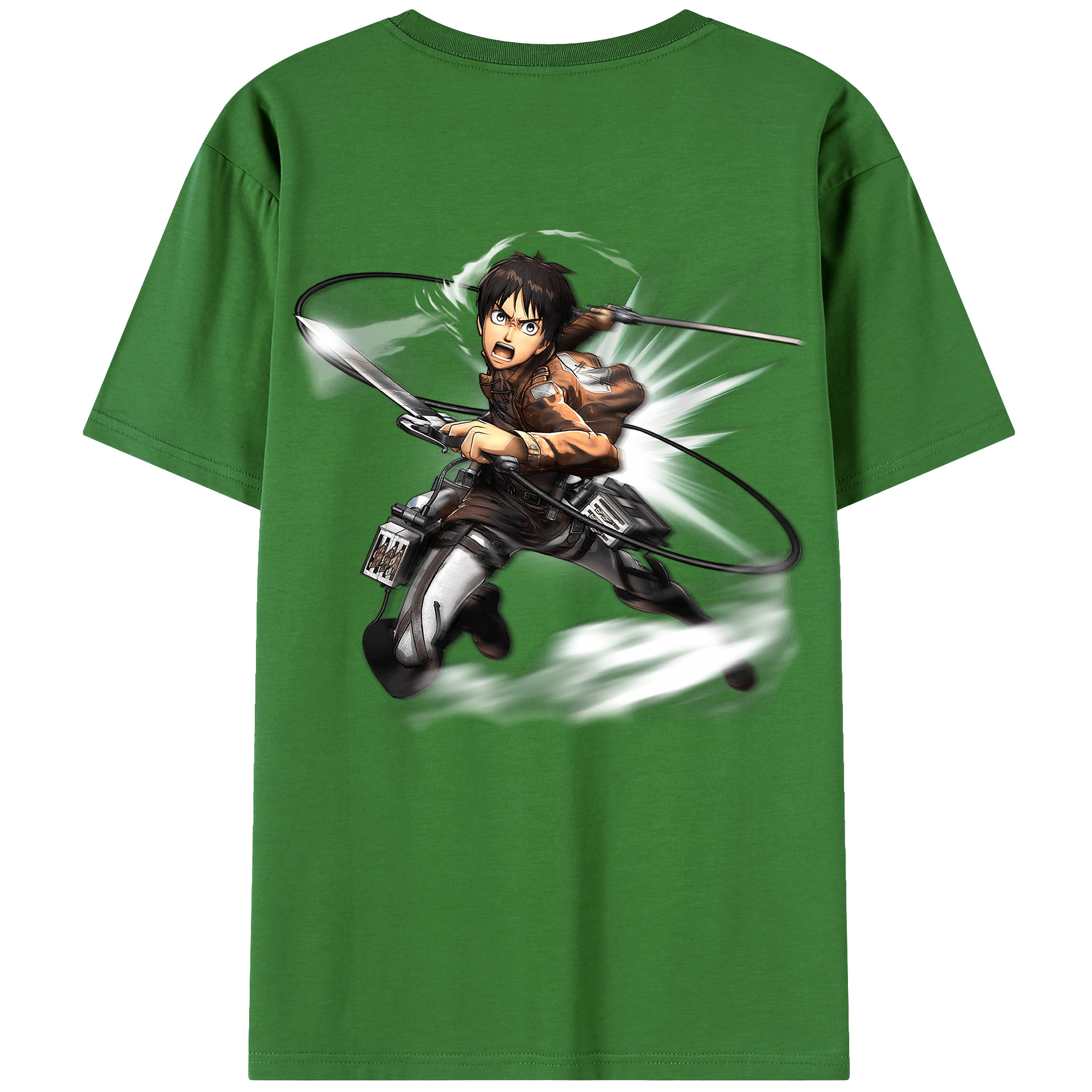 （画像用） 進撃の巨人 エレン･イェーガー Attack on Titan Eren Jäger レディース半袖Tシャツ(バックプリント)